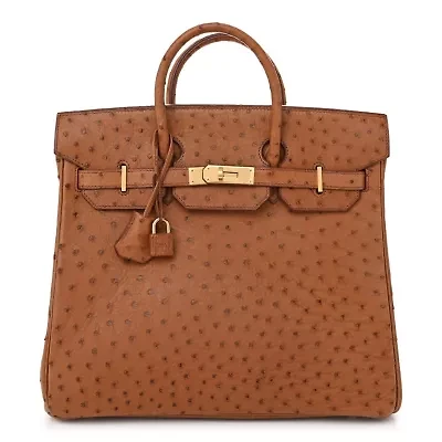 Hermes Ostrich HAC Birkin 32 Gold -FINAL SALE NO RETURNS