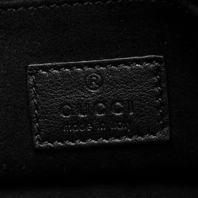 Gucci Shearling Small Jackie 1961 Shoulder Bag Black -FINAL SALE NO RETURNS