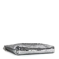 Jimmy Choo Sequin Callie Shoulder Bag Silver Black -FINAL SALE NO RETURNS