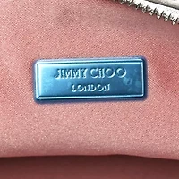 Jimmy Choo Sequin Callie Shoulder Bag Silver Black -FINAL SALE NO RETURNS