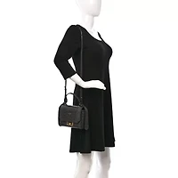 Givenchy Calfskin Crocodile Embossed Mini Eden Top Handle Storm Grey -FINAL SALE NO RETURNS