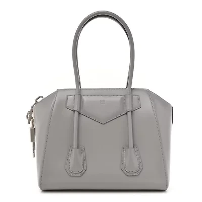 Givenchy Box Calfskin Medium Lock Antigona Grey -FINAL SALE NO RETURNS