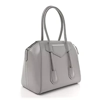 Givenchy Box Calfskin Medium Lock Antigona Grey -FINAL SALE NO RETURNS