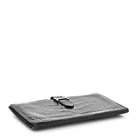 Hermes Shiny Alligator Bearn Wallet Black -FINAL SALE NO RETURNS