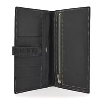Hermes Shiny Alligator Bearn Wallet Black -FINAL SALE NO RETURNS