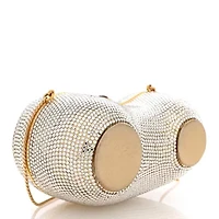 Judith Leiber Crystal Kidney Bean Minaudiere Clutch Gold -FINAL SALE NO RETURNS