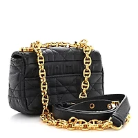 Dior Supple Calfskin Cannage Micro Caro Bag Black -FINAL SALE NO RETURNS
