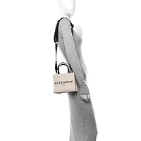 Givenchy Canvas Mini Bond Shopper Tote White Black -FINAL SALE NO RETURNS