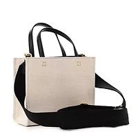 Givenchy Canvas Mini Bond Shopper Tote White Black -FINAL SALE NO RETURNS