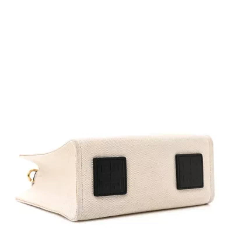 Givenchy Canvas Mini Bond Shopper Tote White Black -FINAL SALE NO RETURNS