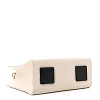 Givenchy Canvas Mini Bond Shopper Tote White Black -FINAL SALE NO RETURNS
