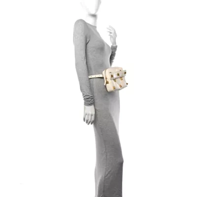 Valentino Nappa Roman Stud Crossbody Ivory -FINAL SALE NO RETURNS