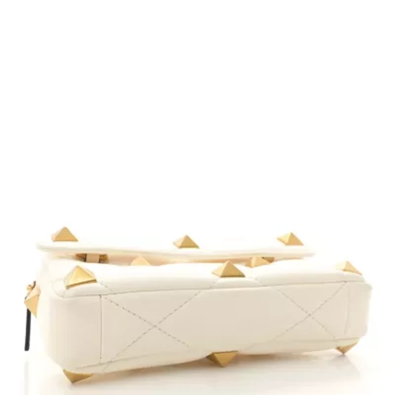 Valentino Nappa Roman Stud Crossbody Ivory -FINAL SALE NO RETURNS