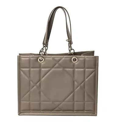 Dior Calfskin Archicannage Medium Essential Tote Hazelnut -FINAL SALE NO RETURNS