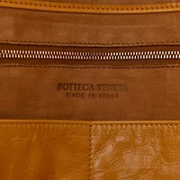 Bottega Veneta Paper Calfskin Maxi Intrecciato Medium Arco Slouch Yellow -FINAL SALE NO RETURNS