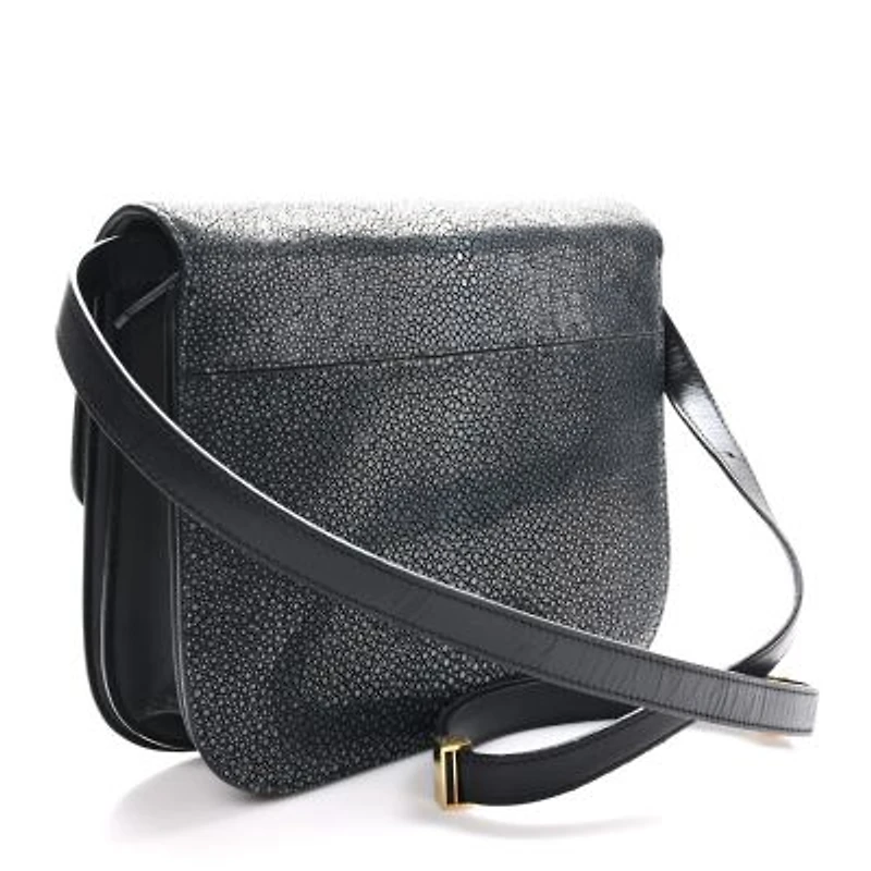 Celine Stingray Medium Classic Box Flap Bag Navy -FINAL SALE NO RETURNS