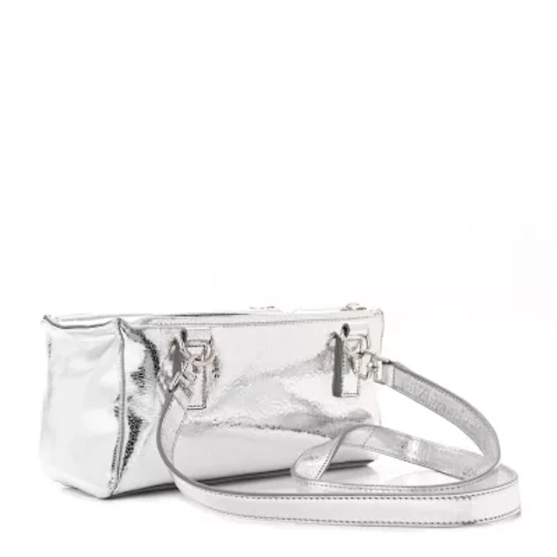 Givenchy Metallic Lambskin Mini Pandora Silvery -FINAL SALE NO RETURNS