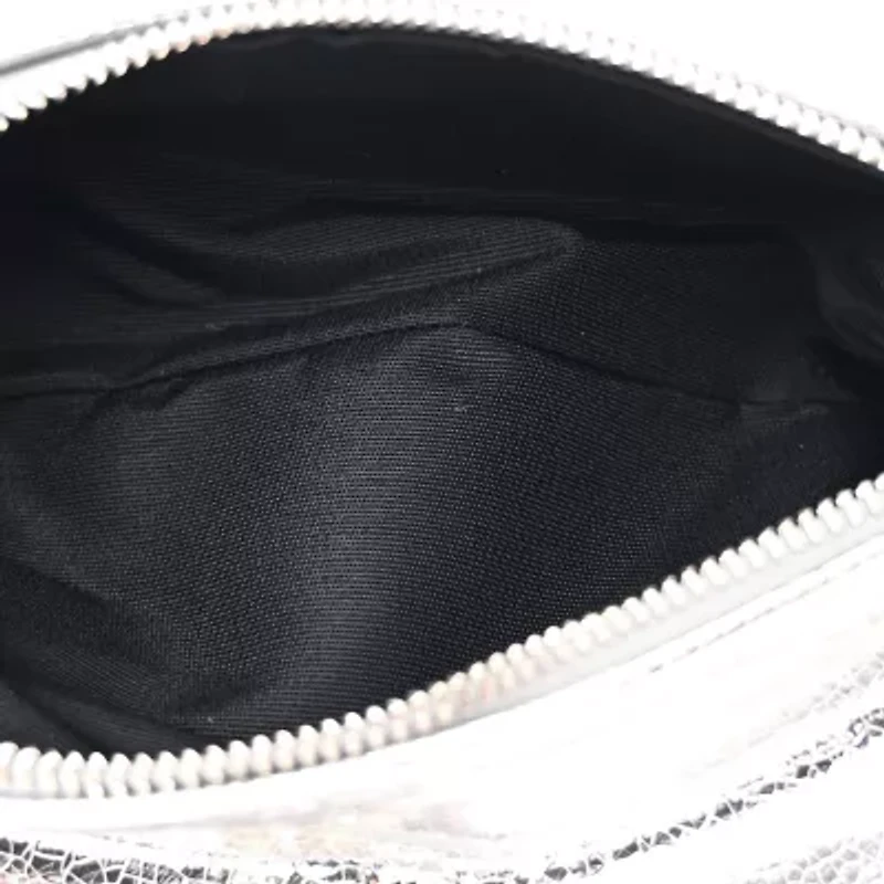 Givenchy Metallic Lambskin Mini Pandora Silvery -FINAL SALE NO RETURNS