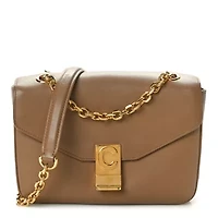Celine Shiny Calfskin Medium C Bag Light Camel -FINAL SALE NO RETURNS