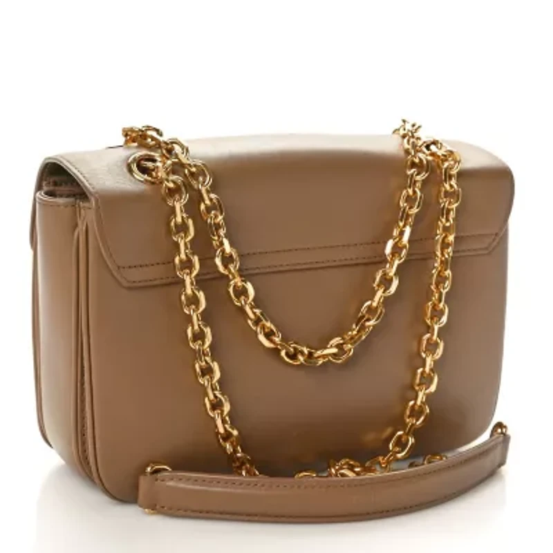 Celine Shiny Calfskin Medium C Bag Light Camel -FINAL SALE NO RETURNS