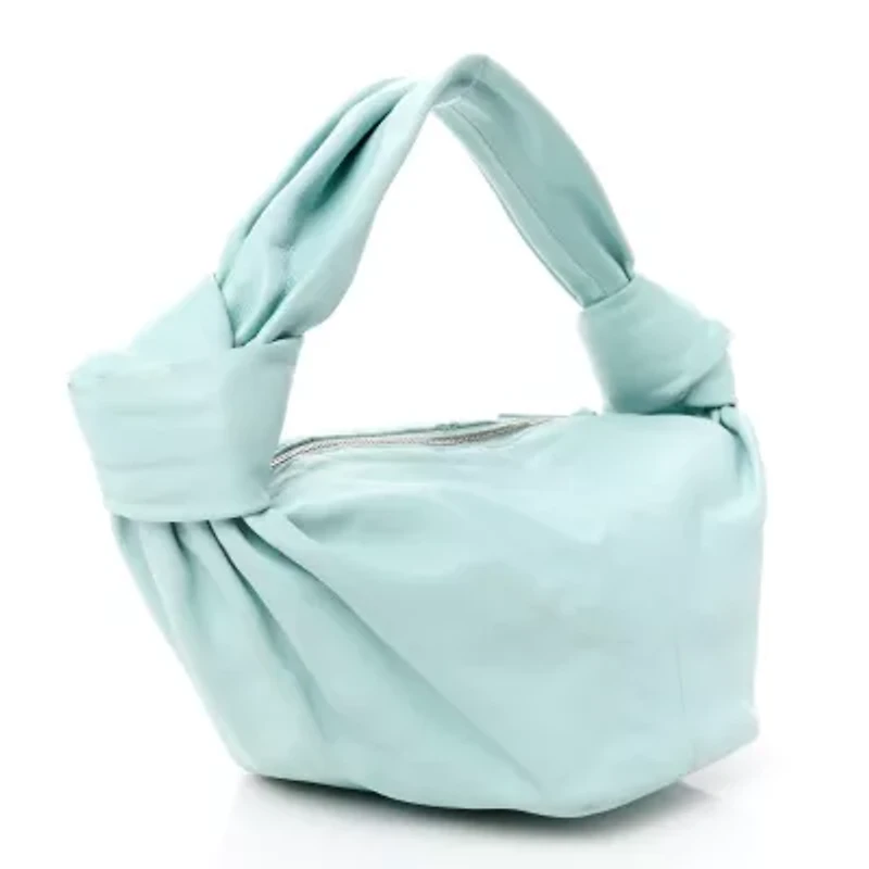 Bottega Veneta Calfskin Mini Double Knot Bag Spearmint -FINAL SALE NO RETURNS