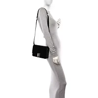 Givenchy Patent Textured Goatskin Medium 4G Shoulder Bag Black -FINAL SALE NO RETURNS