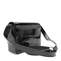 Givenchy Patent Textured Goatskin Medium 4G Shoulder Bag Black -FINAL SALE NO RETURNS