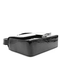 Givenchy Patent Textured Goatskin Medium 4G Shoulder Bag Black -FINAL SALE NO RETURNS
