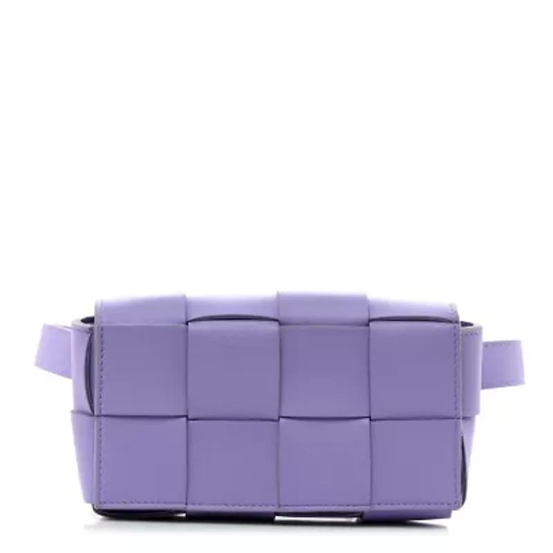 Bottega Veneta Nappa Maxi Intreccio Padded The Belt Cassette Bag Parakeet -FINAL SALE NO RETURNS