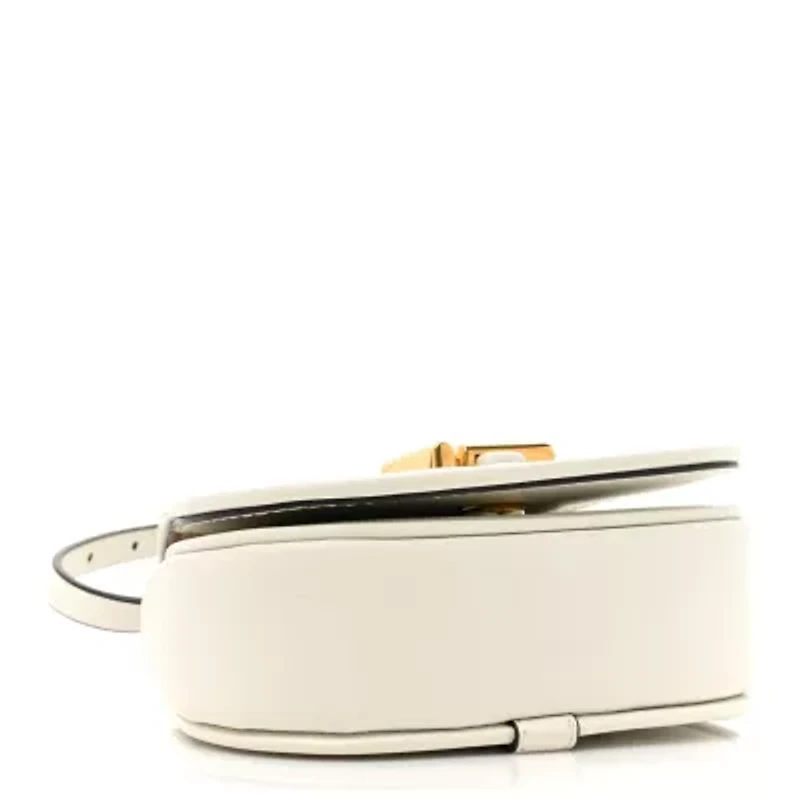 Fendi Vitello Brenta Cher Mini Fendi C'mon White Ice -FINAL SALE NO RETURNS