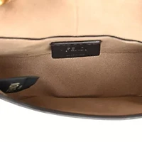 Fendi Vitello Brenta Cher Mini Fendi C'mon White Ice -FINAL SALE NO RETURNS