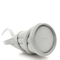 Alexander McQueen Calfskin The Curve Mini Bucket Bag Pale Grey -FINAL SALE NO RETURNS