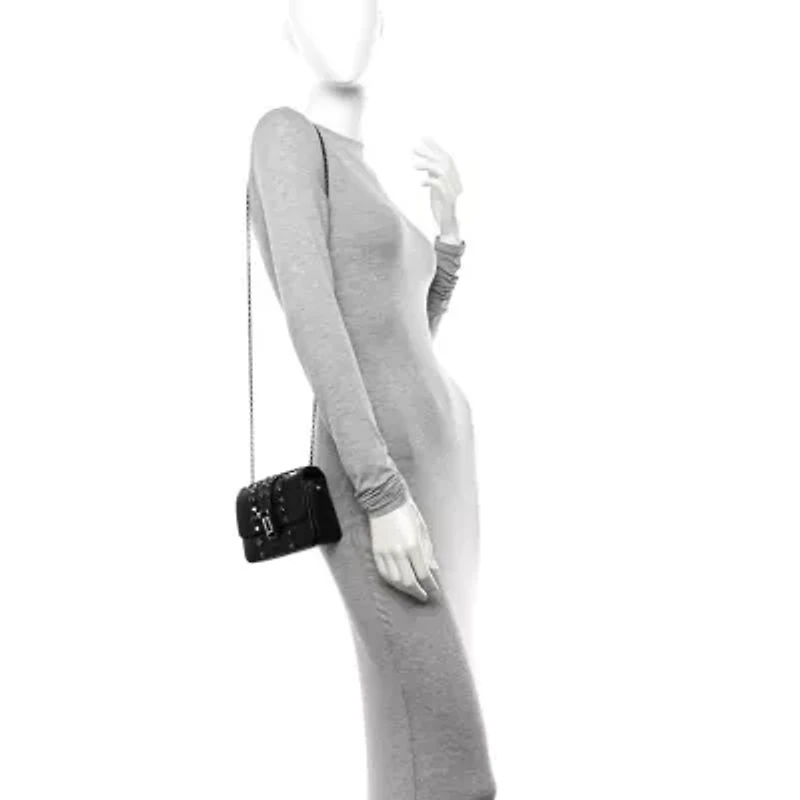 Valentino Onyx B-Rockstud Rolling Flap -FINAL SALE NO RETURNS