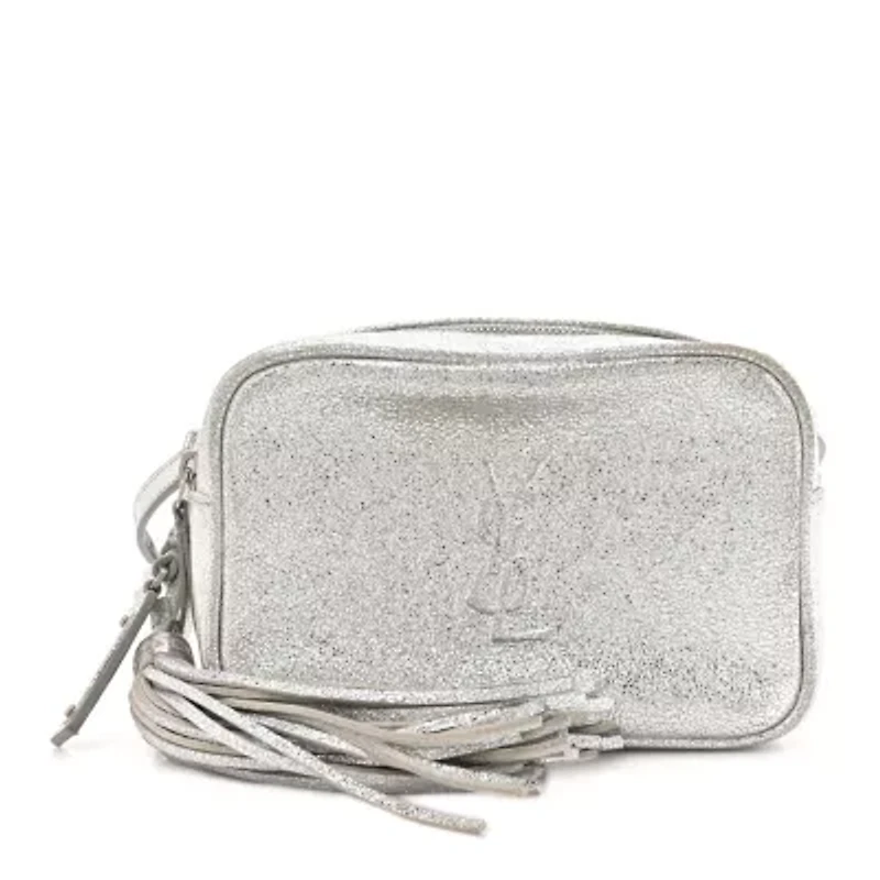 Saint Laurent Metallic Lambskin Monogram Lou Belt Bag -FINAL SALE NO RETURNS