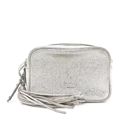 Saint Laurent Metallic Lambskin Monogram Lou Belt Bag -FINAL SALE NO RETURNS