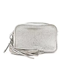 Saint Laurent Metallic Lambskin Monogram Lou Belt Bag -FINAL SALE NO RETURNS
