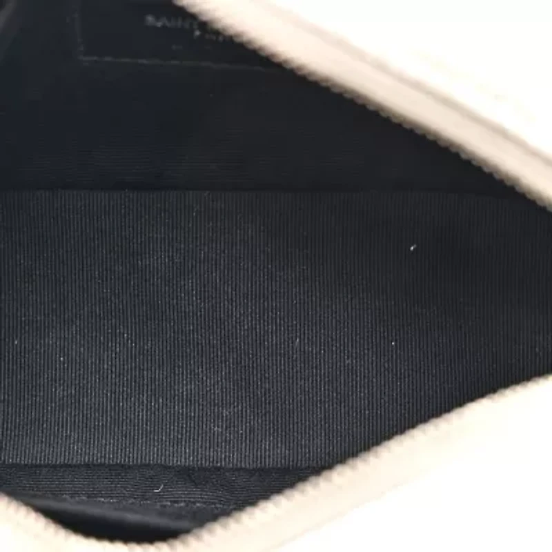 Saint Laurent Metallic Lambskin Monogram Lou Belt Bag -FINAL SALE NO RETURNS