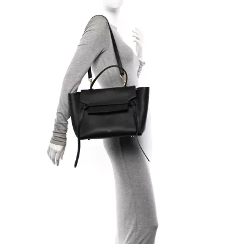 Celine Grained Calfskin Micro Belt Bag Light Taupe -FINAL SALE NO RETURNS