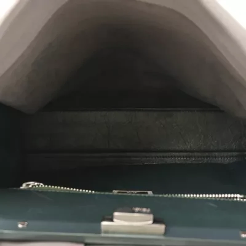 Fendi Vitello Seta Alacantara Peekaboo Iconic Satchel -FINAL SALE NO RETURNS