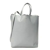 Celine Grained Calfskin Small Vertical Cabas Mineral -FINAL SALE NO RETURNS