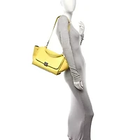 Celine Liege Calfskin Small Trapeze Fluo Yellow -FINAL SALE NO RETURNS