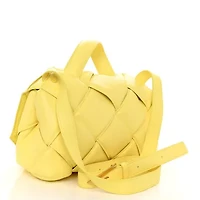 Bottega Veneta Nappa Intreccio Padded Top Handle Shoulder Bag Sherbert -FINAL SALE NO RETURNS