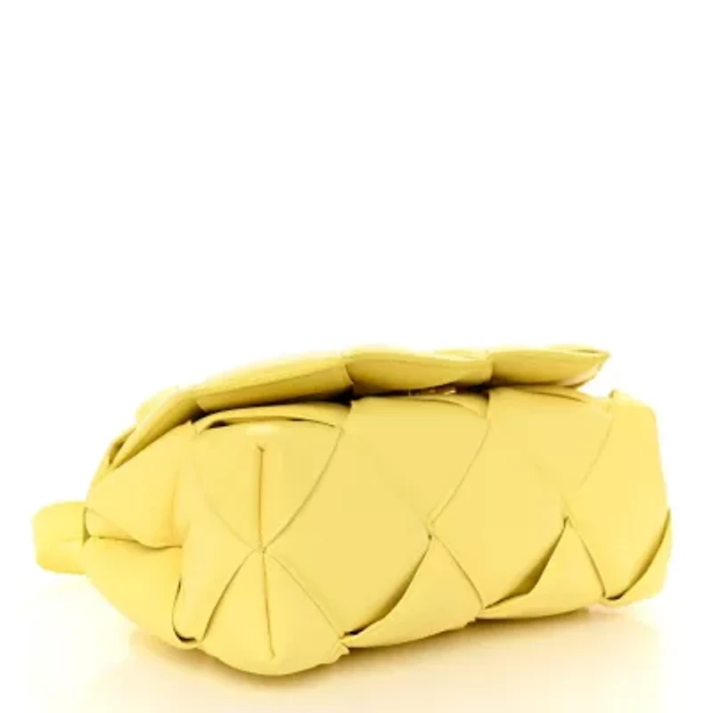 Bottega Veneta Nappa Intreccio Padded Top Handle Shoulder Bag Sherbert -FINAL SALE NO RETURNS