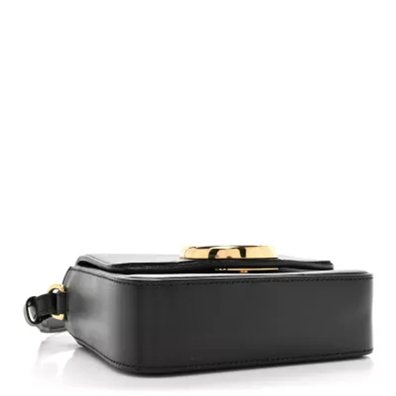 Chloe Shiny Calfskin Suede Mini C Double Carry Black -FINAL SALE NO RETURNS