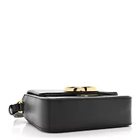 Chloe Shiny Calfskin Suede Mini C Double Carry Black -FINAL SALE NO RETURNS