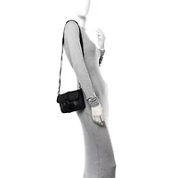 Dior Coated Canvas CD Diamond Mini Hit The Road Bag Black -FINAL SALE NO RETURNS