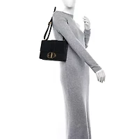 Dior Smooth Calfskin 30 Montaigne Flap Bag Black -FINAL SALE NO RETURNS