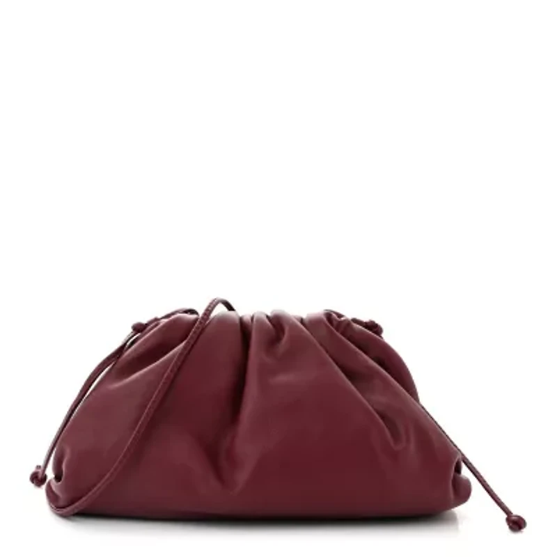 Bottega Veneta Butter Calfskin The Mini Pouch Bordeaux -FINAL SALE NO RETURNS