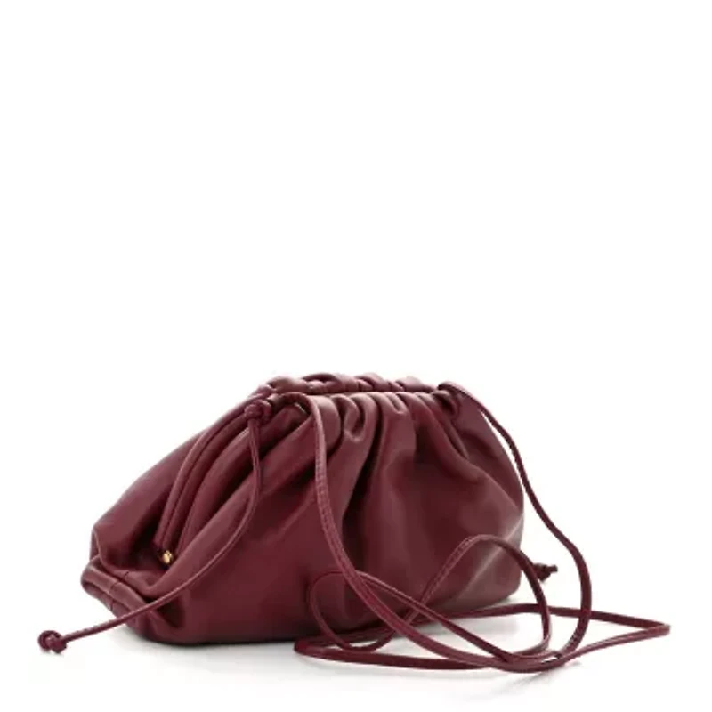 Bottega Veneta Butter Calfskin The Mini Pouch Bordeaux -FINAL SALE NO RETURNS