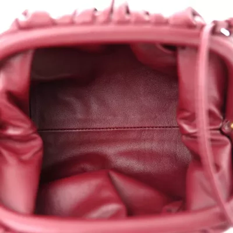 Bottega Veneta Butter Calfskin The Mini Pouch Bordeaux -FINAL SALE NO RETURNS